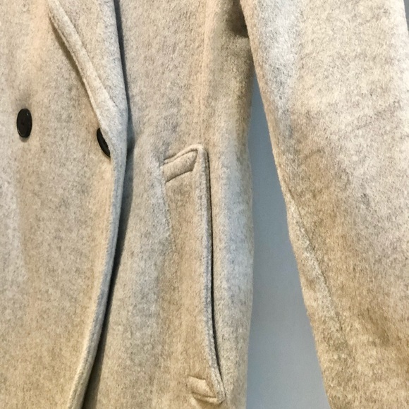 CLUB MONACO GREY WOOL DAYLINA KNEE LENGTH COAT - Picture 12 of 16